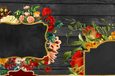 Floral Frames Clipart