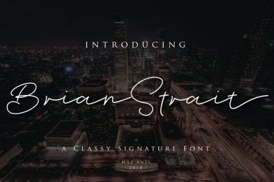 Brian Strait - Signature Font