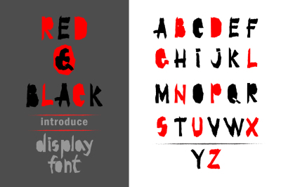 Red-and- Black OTF font