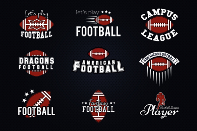 9 Football League Logos &amp; Labels