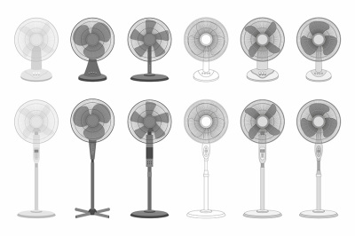 set of Electric fan