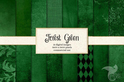 Forest Green Digital Paper