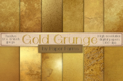Distressed gold textures 
