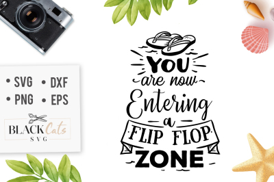 You are now entering a flip flop zone SVG