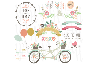 Wedding Floral Vintage Bicycles 