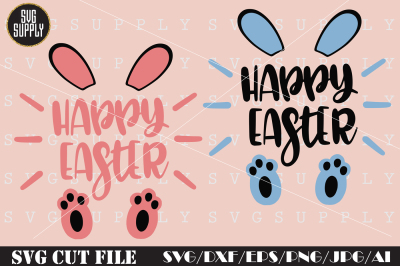 Happy Easter SVG* Easter Bunny SVG Cut File