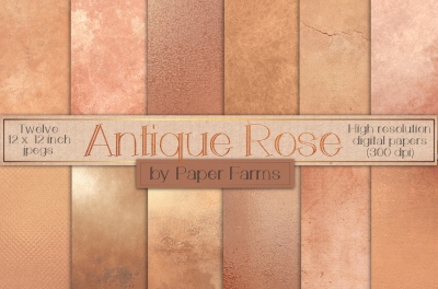 Distressed rose gold textures 