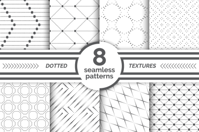 Small dotted seamless patterns