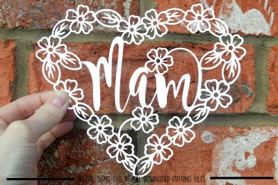 Mam Paper Cut SVG / DXF / EPS Files