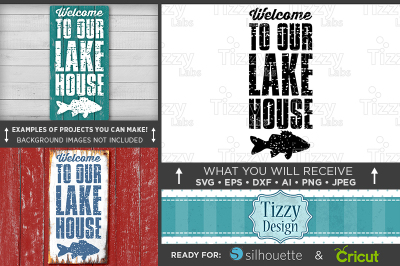 Welcome to our Lakehouse SVG - Lake House Sign Svg File - 631