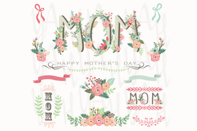 Happy Mother's Day Elements
