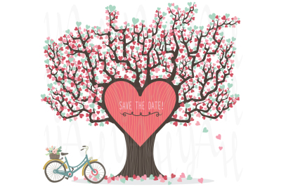 Love Tree Wedding Invitation