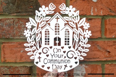 Communion Paper Cut SVG / DXF / EPS Files