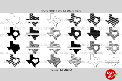 Texas SVG Cut Files, Texas Outline, Texas State SVG.