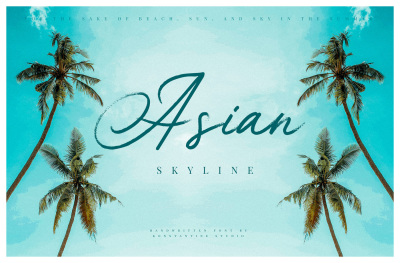Asian Skyline – Casual Summer Font