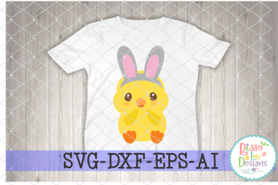 EASTER CHICK BUNNY SVG DXF EPS AI - CUTTING FILE