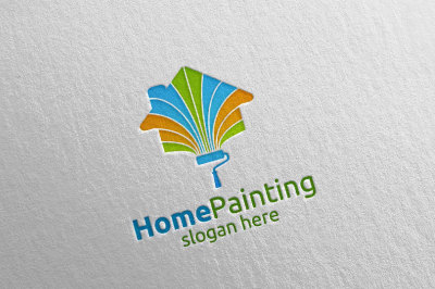 Home Painting Vector Logo Design 5