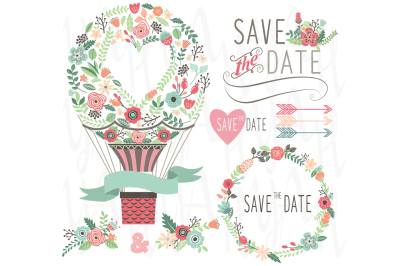 Vintage Flowers Hot Air Balloon