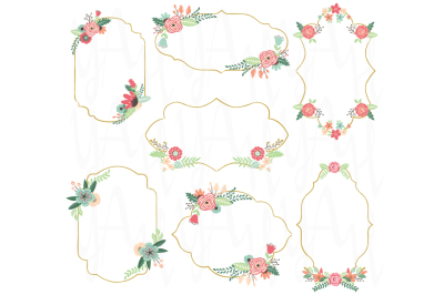 Vintage Flower Frame