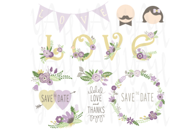 Wedding Clip Art Set