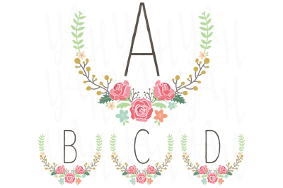 Wedding Monogram Table Card