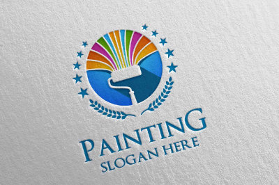 Home Painting Vector Logo Design 14