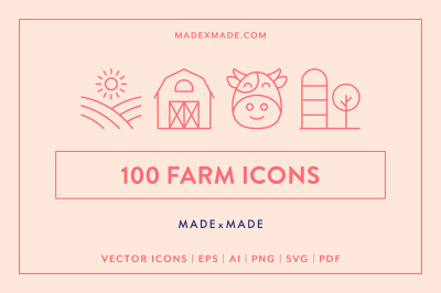 Line Icons &ndash; Farm