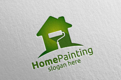 Home Painting Vector Logo Design 16