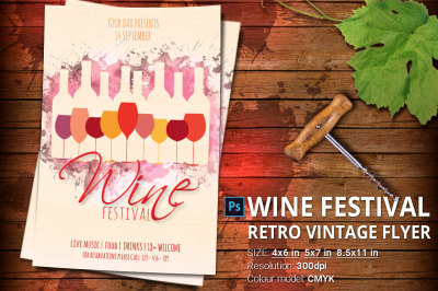 Wine Festival Flyer And Poster