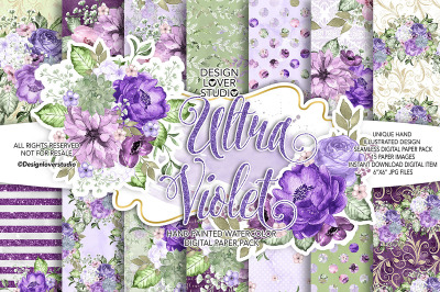 Ultra Violet digital paper pack