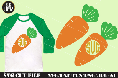 Carrots SVG * Carrots Monogram SVG Cut File