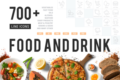 Food & Drink / 700+ Linear Icons