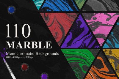 Marble Ink Monochromatic Backgrounds