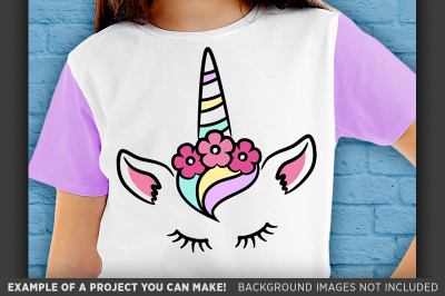 UNICORN SVG - Cute Unicorn Shirt Design - Svg Unicorn Face - 1001