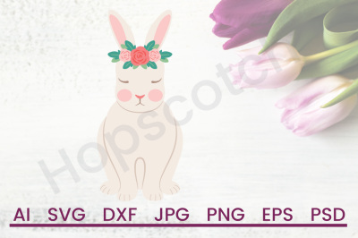 Bunny SVG&2C; Easter SVG&2C; DXF File&2C; Cuttable File