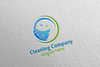 Cleaning Service Eco Friendly Logo 2