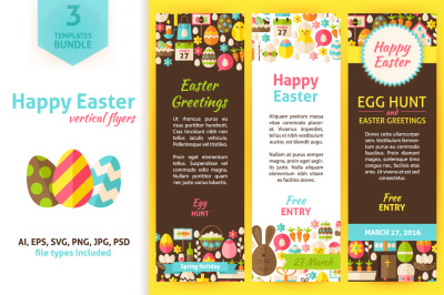 Easter Greeting Vertical Invitations
