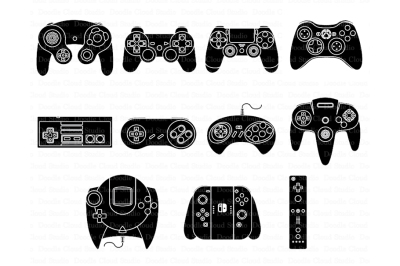 Game Controller SVG files&2C; for Silhouette Cameo and Cricut.