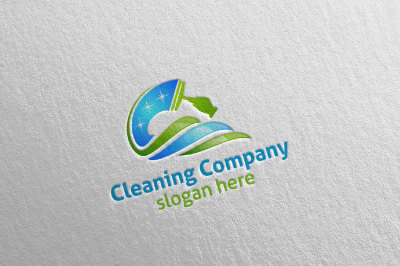 Cleaning Services Vector Logo Design