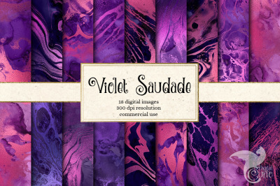 Violet Saudade Digital Paper