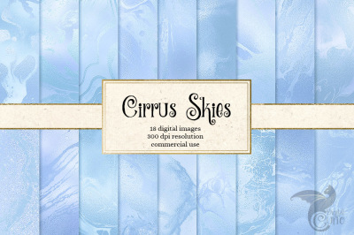 Cirrus Skies Digital Paper