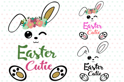 Easter Bunny Silhouette Glitter Rabbit carrot outline 758S