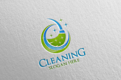 Cleaning Services Vector Logo Design