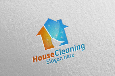 House Cleaning Services Logo Design