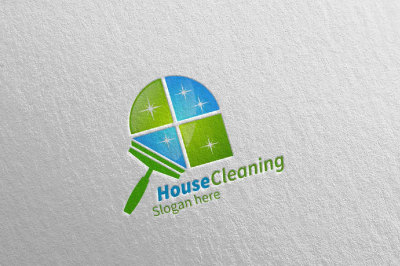 Cleaning Service Vector Logo Design