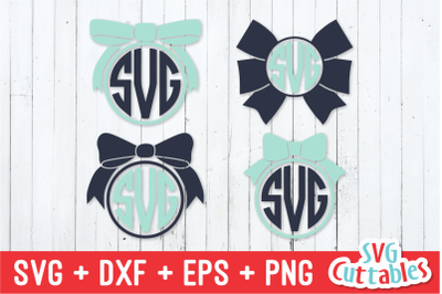 Bow Monogram Frames