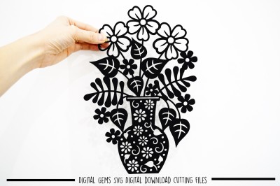 Flower paper cut SVG / DXF / EPS  files