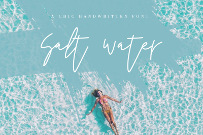 Salt Water - Chic Handwritten Font