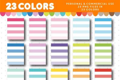 Full ombre box planner clipart&2C; CL-1108