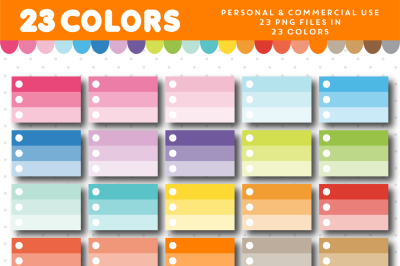 Half checkbox clipart with white circles in ombre colors&2C; CL-955